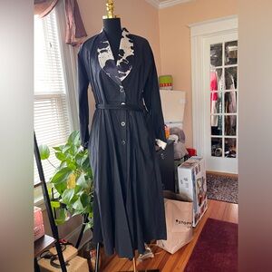 Sas’sa Black Western Style Maxi Dress
